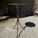 Artisanal wrought iron side table