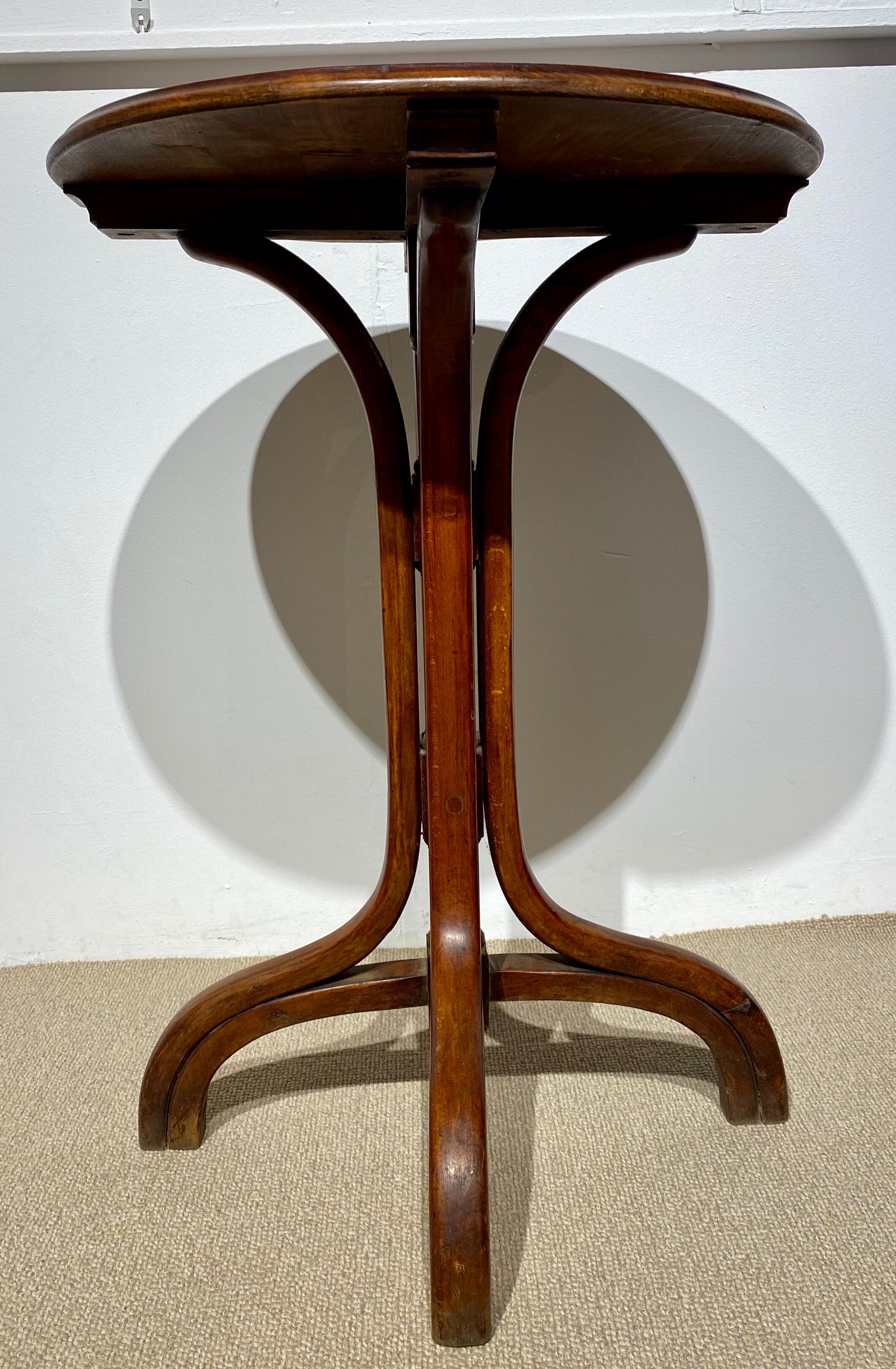 Bistro-style table, old around 1930 tinted