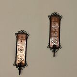 Pair Of Mid Century Swedish Copper Sconces