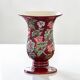 Vase signé CAB Céramique d'Art de Bordeaux en barbotine fleuri