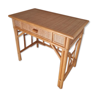 Vintage rattan desk