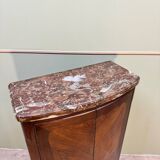 Curved furniture in louis xv period marquetry xviii eme century