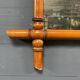 Antique faux bamboo mirror from France