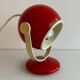 Red 70s eyeball table lamp