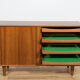 Buffet en noyer danois du milieu du siècle, années 1960