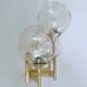 Large vintage glass sconce from Sciolari