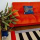 Handmade wool cushion cover time laps 45 x 45 cm