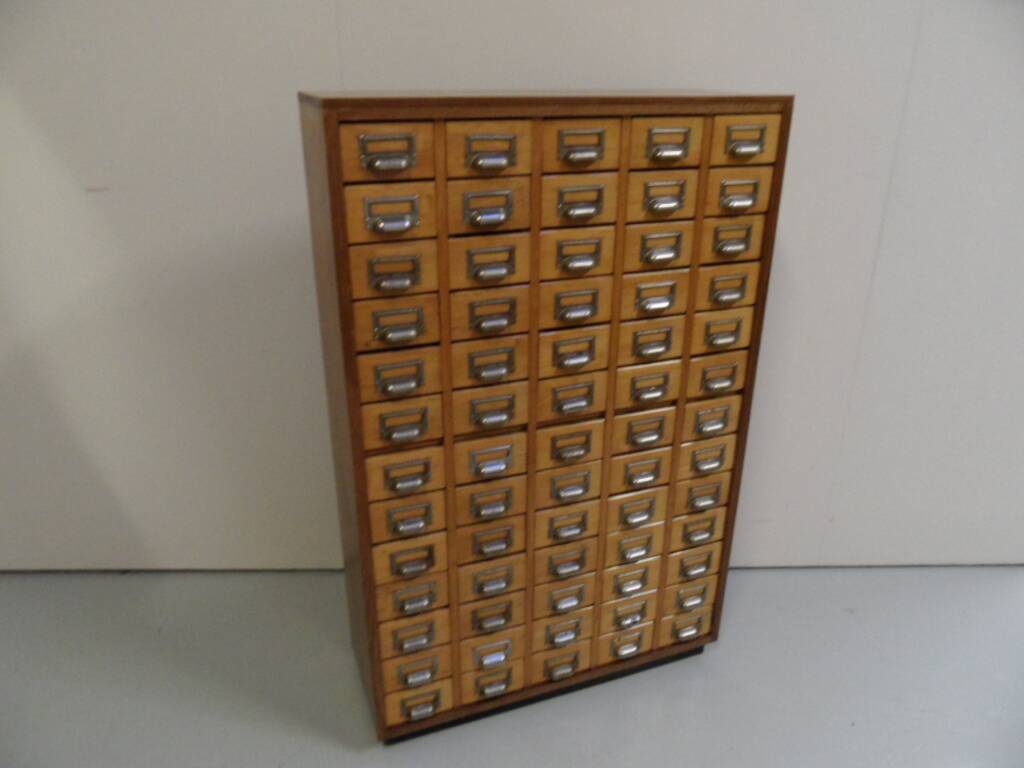 Vintage apothecary cabinet with 65 drawers