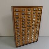 Vintage apothecary cabinet with 65 drawers