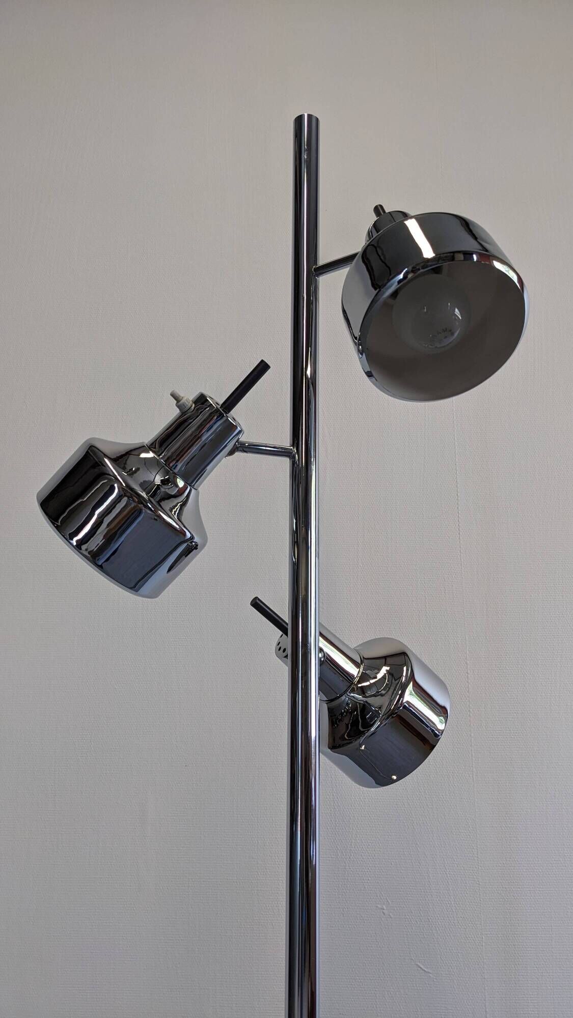 Space age floor lamp with 3 spots by Etienne Fermigier for Monix, France 1970