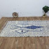 Azilal Berber rug in handmade wool 266 X 133 CM