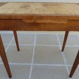 Italian wooden table with 2 extensions from 90 cm to 150 cm, completely restored