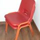 Paire de chaises vintage rouges