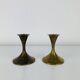 Pair of Scandinavian brass candlesticks, 1960s