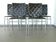 Leather and chrome dining chair