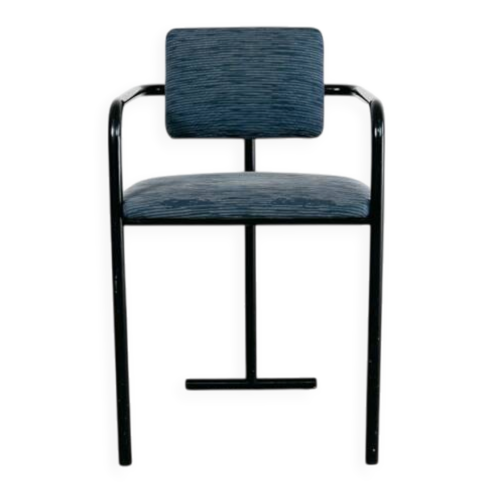 Vintage Minimalist Postmodern Armchair 1980s Modern Design