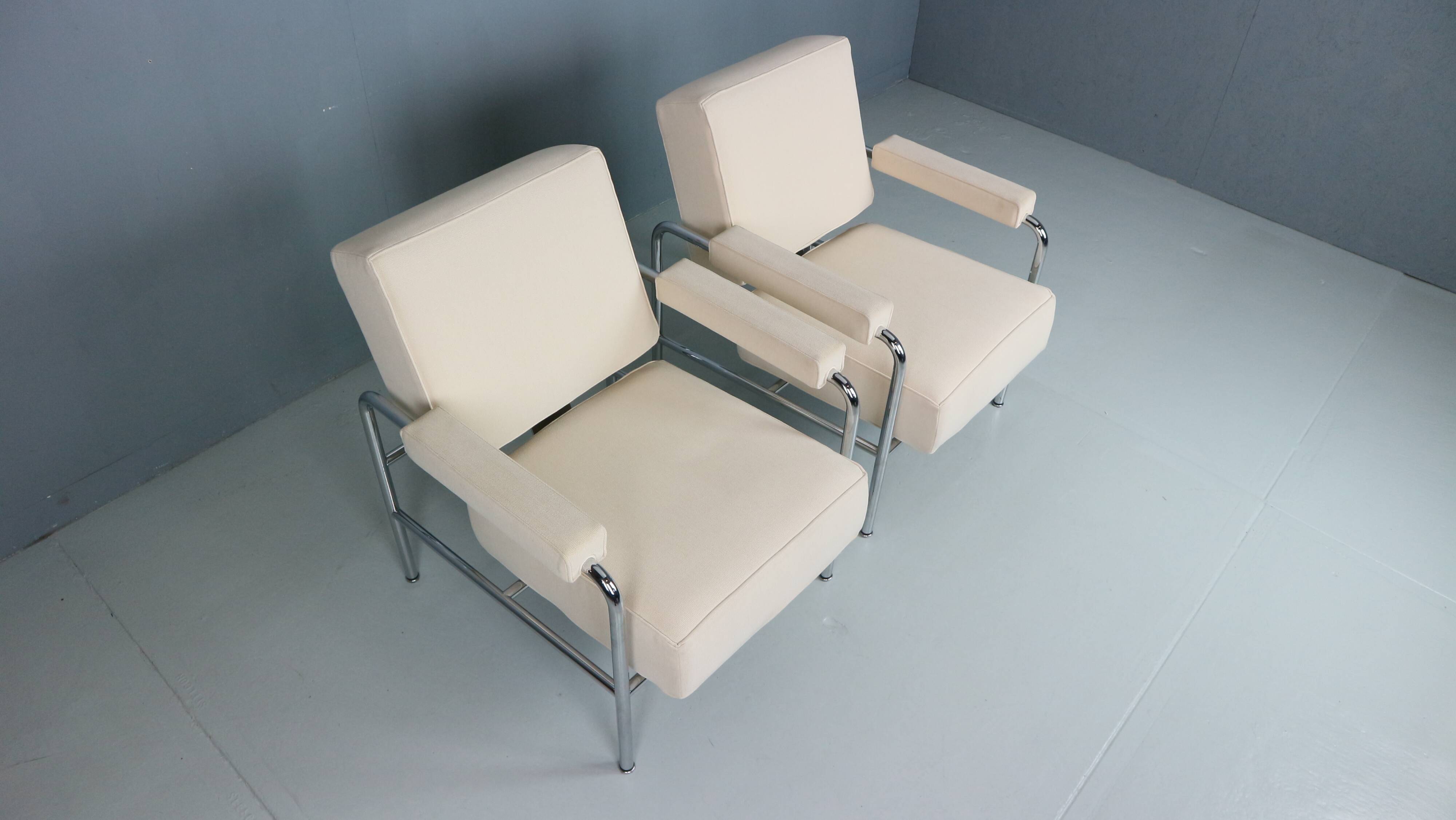 2x Fauteuil Wagon Fumoir LC 13 Le Corbusier, 1931