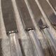 12 silver-plated dessert knives by the silversmith Ercuis, Senlis, 20.3 cm.