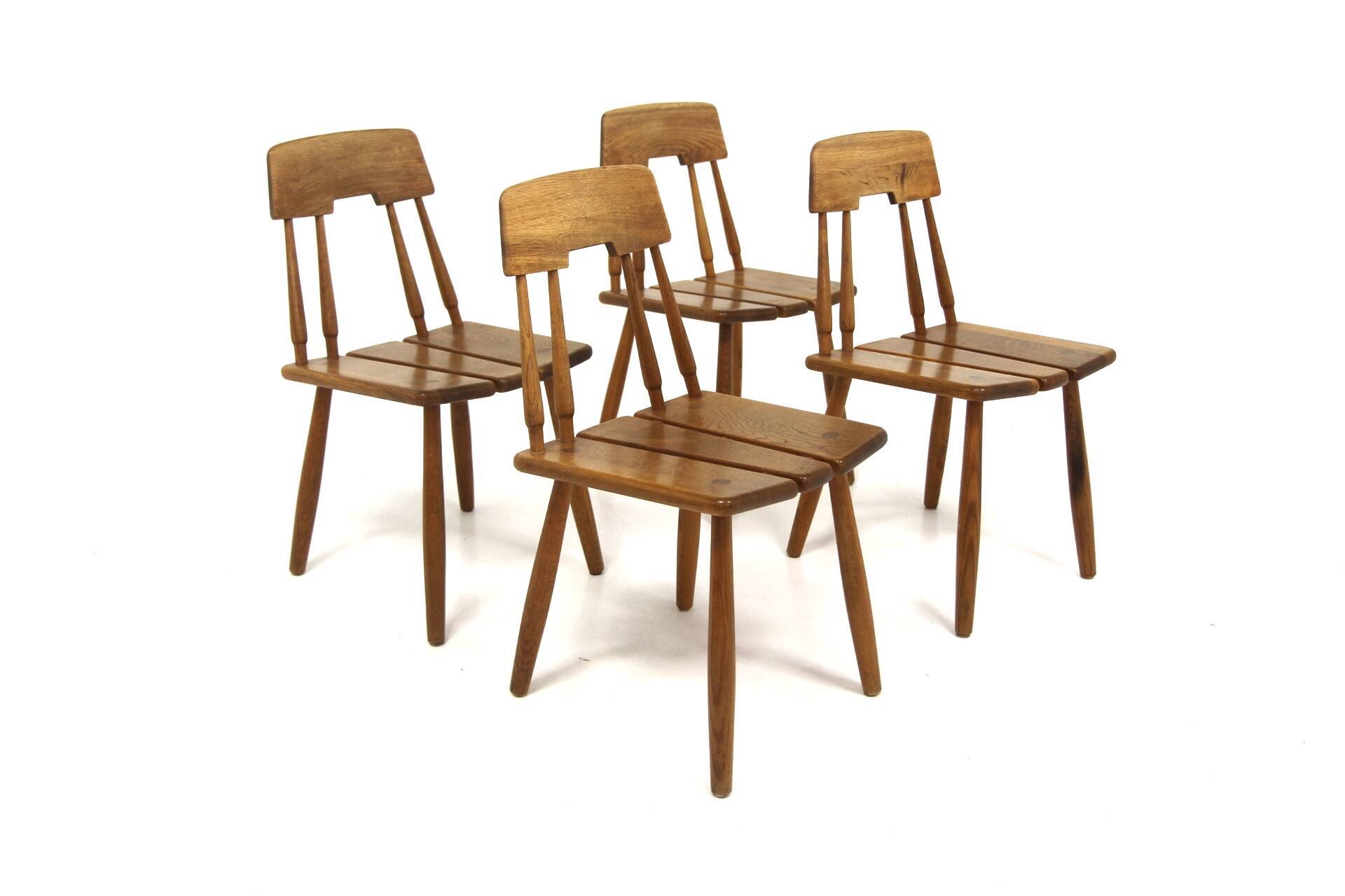 Set de 4 chaises scandinave "Model 121", Bröderna Wigsells, Suède, 1960