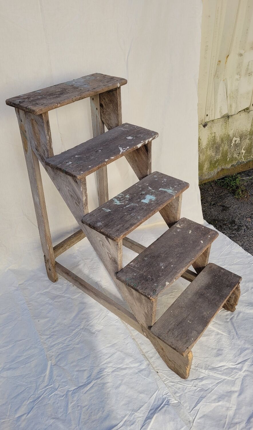 Wooden stepladder