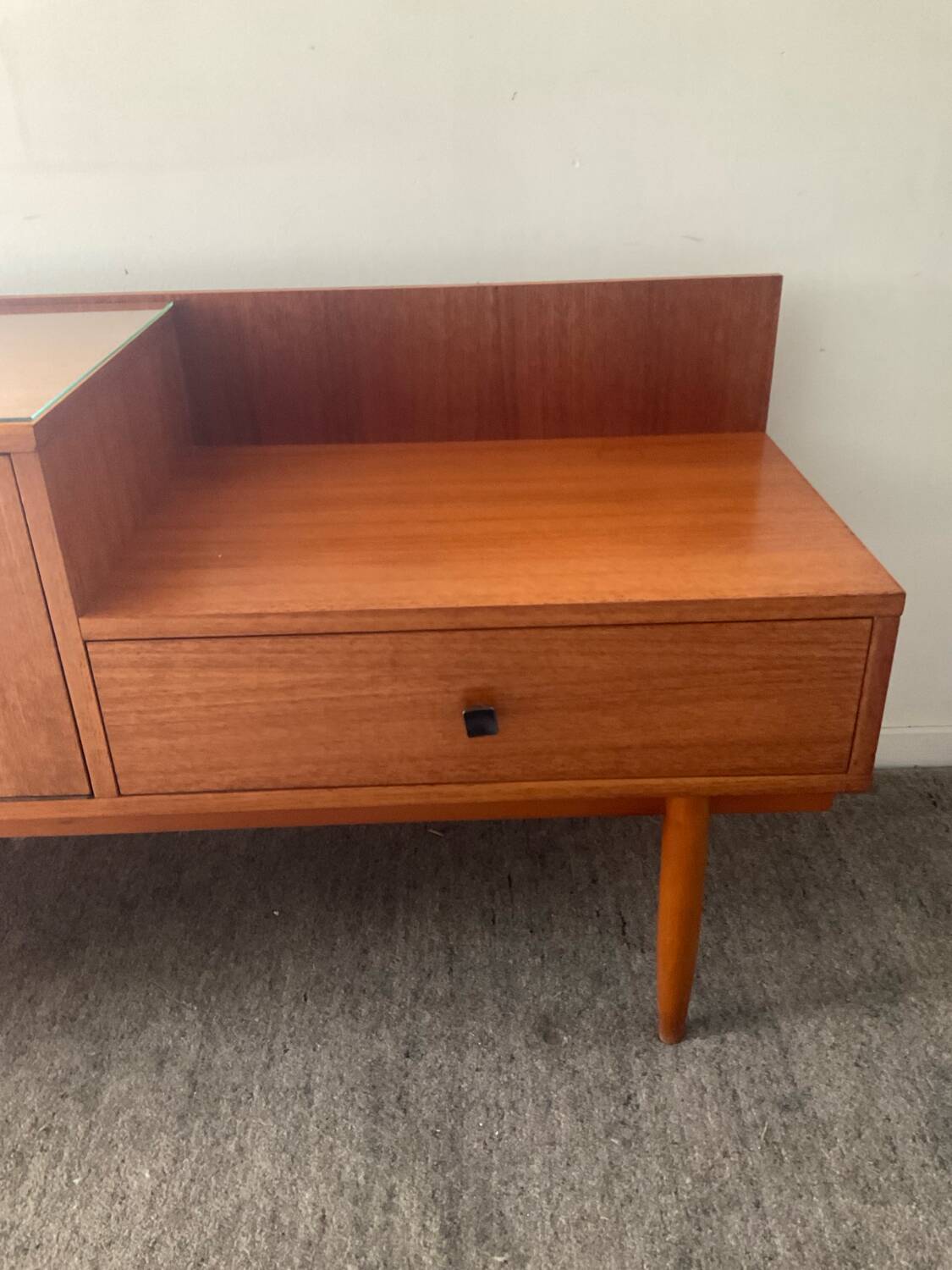 Console, Scandinavian teak sideboard, 1960s