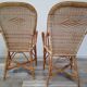 Paire de fauteuils en rotin