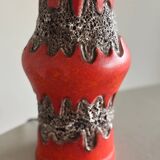 Unique West Germany ceramic lamp by Bhöhr