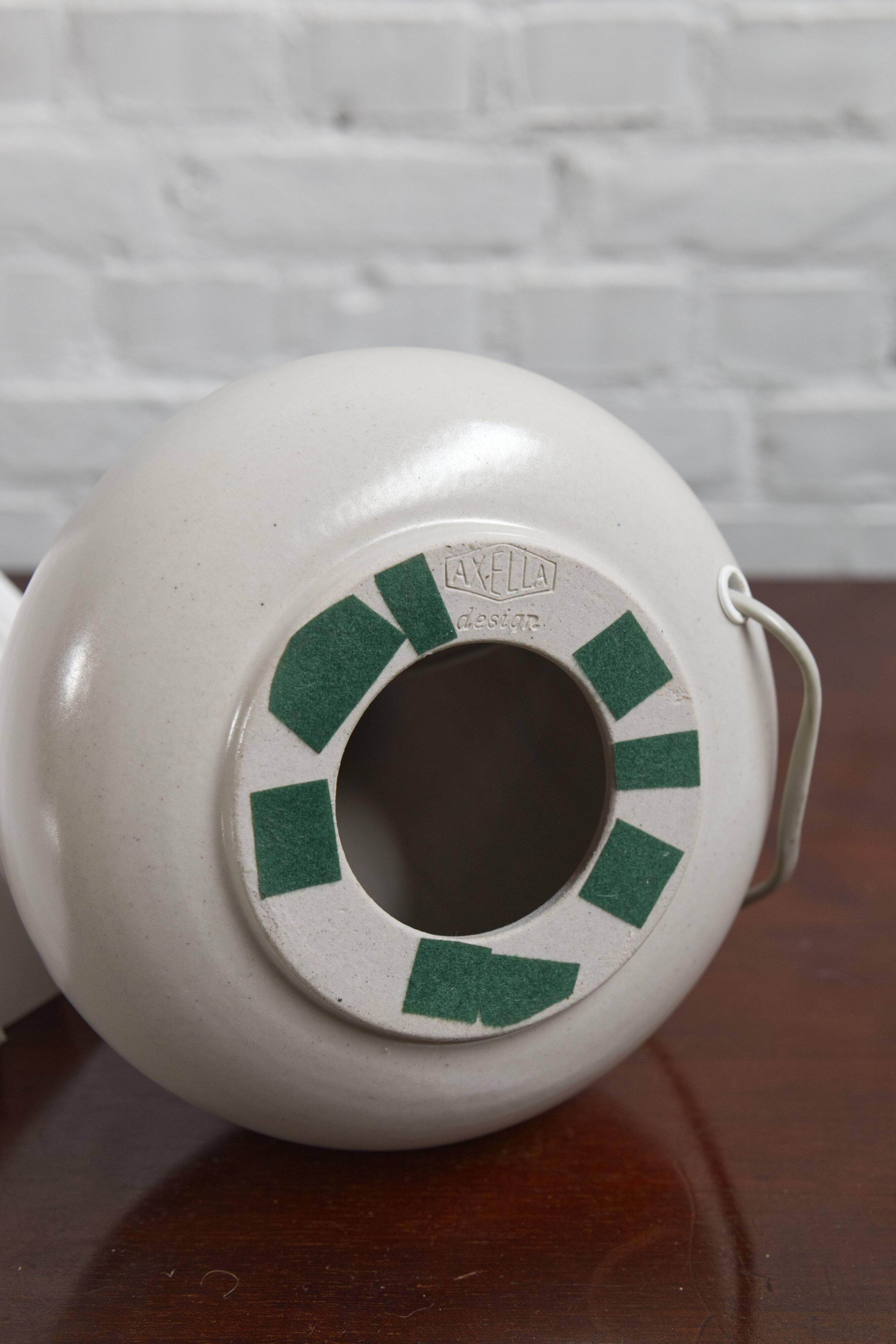 Vintage ceramic table lamp by Axella Stentoj, Denmark, 1960s