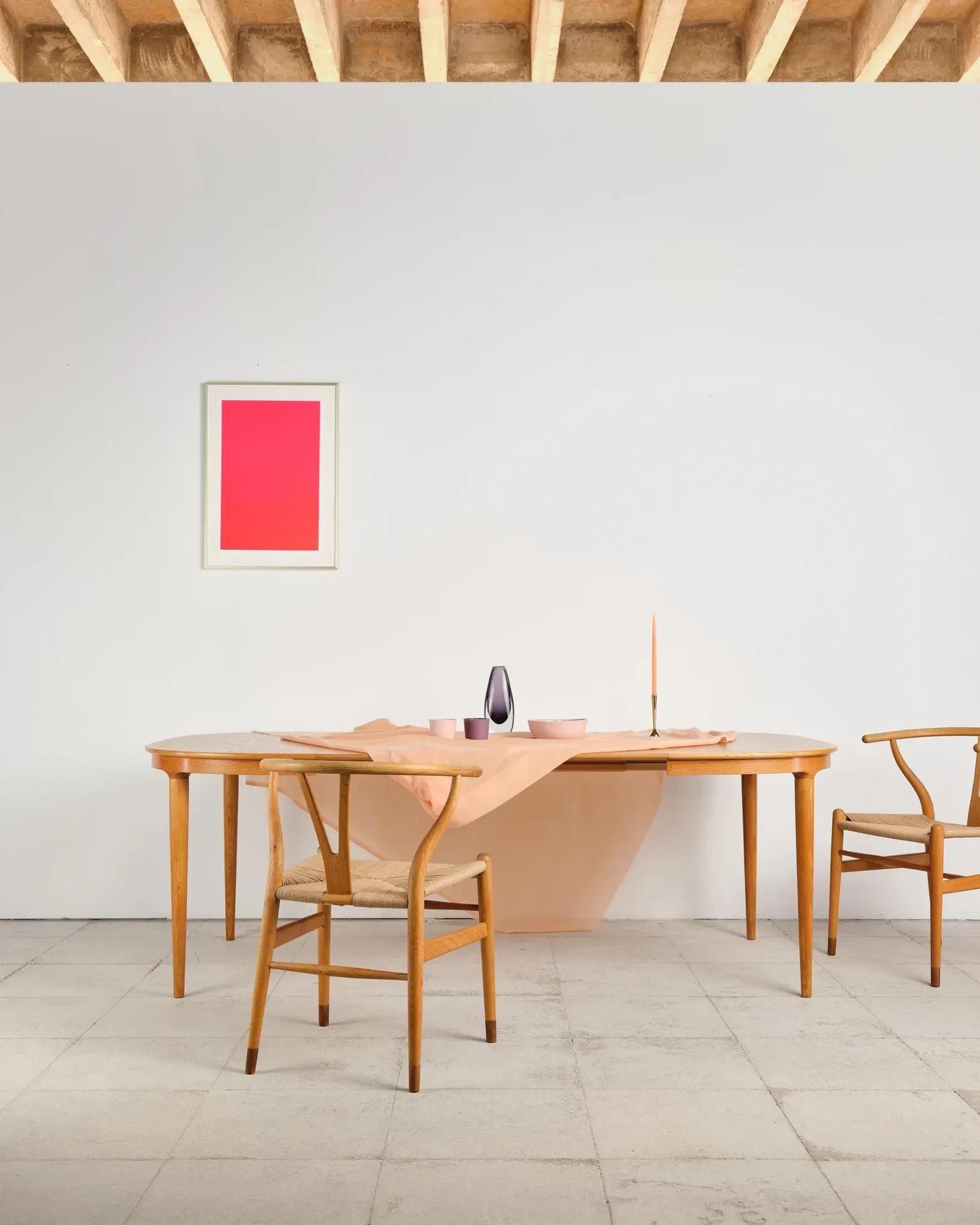 Table extensible en chêne par Skovmand & Andersen, Danemark, années 60