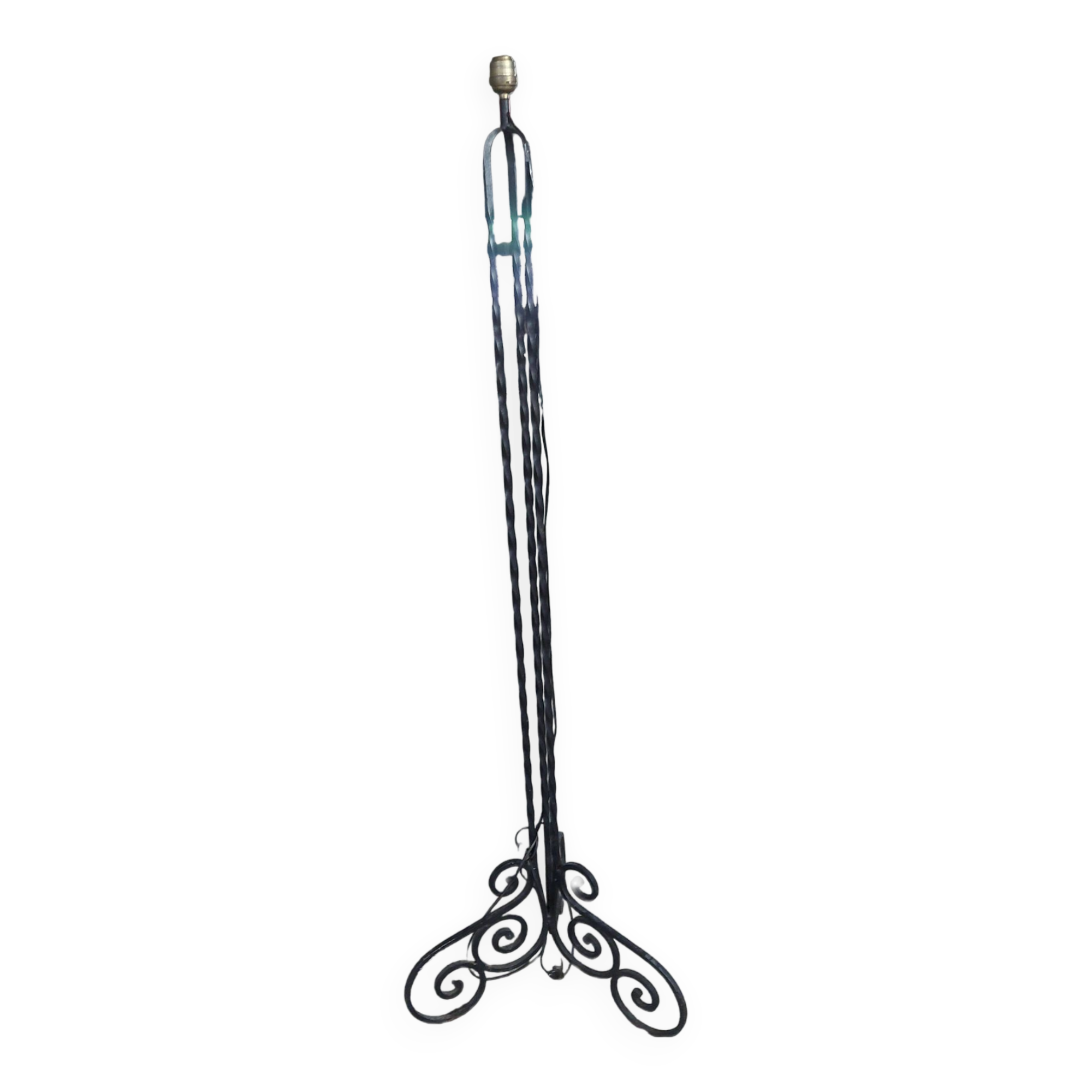 Vintage wrought iron floor lamp