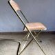 Folding Opera chair in gold-tone metal, 1970s