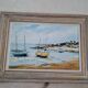 Oil painting on canvas Breton seaside landscape