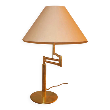 Lampe de table en laiton multi-ajustable italienne par Relux Milano, années 1970.