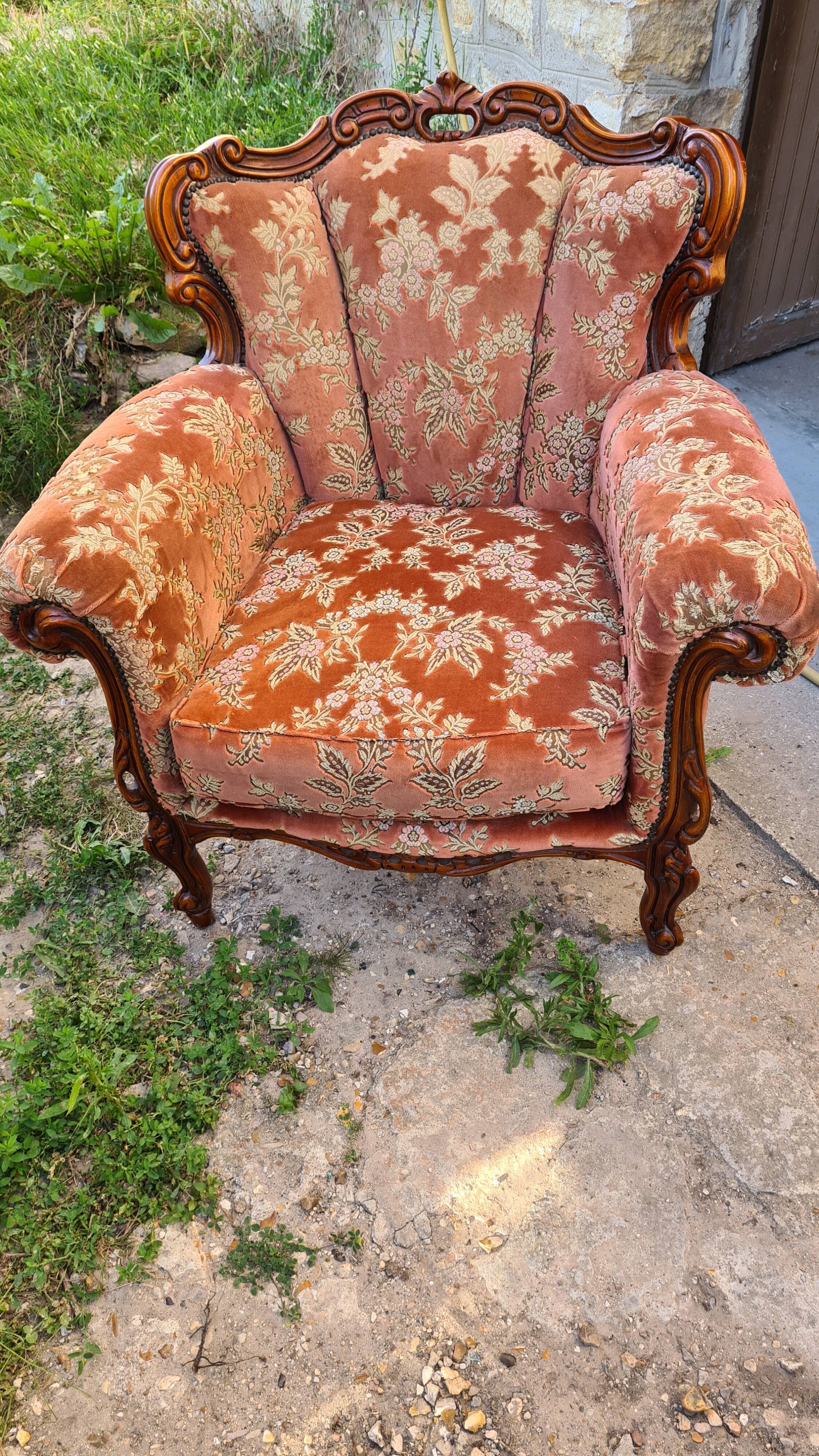 Baroque style armchair