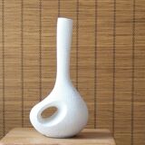 White ceramic vase by Roberto Rigon, Bertoncello, 60s