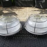 Set of 2 porthole wall lights