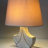 Vintage travertine lamp design 70s 80s