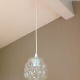 Bubbled glass bell lamp vintage 60s-70s