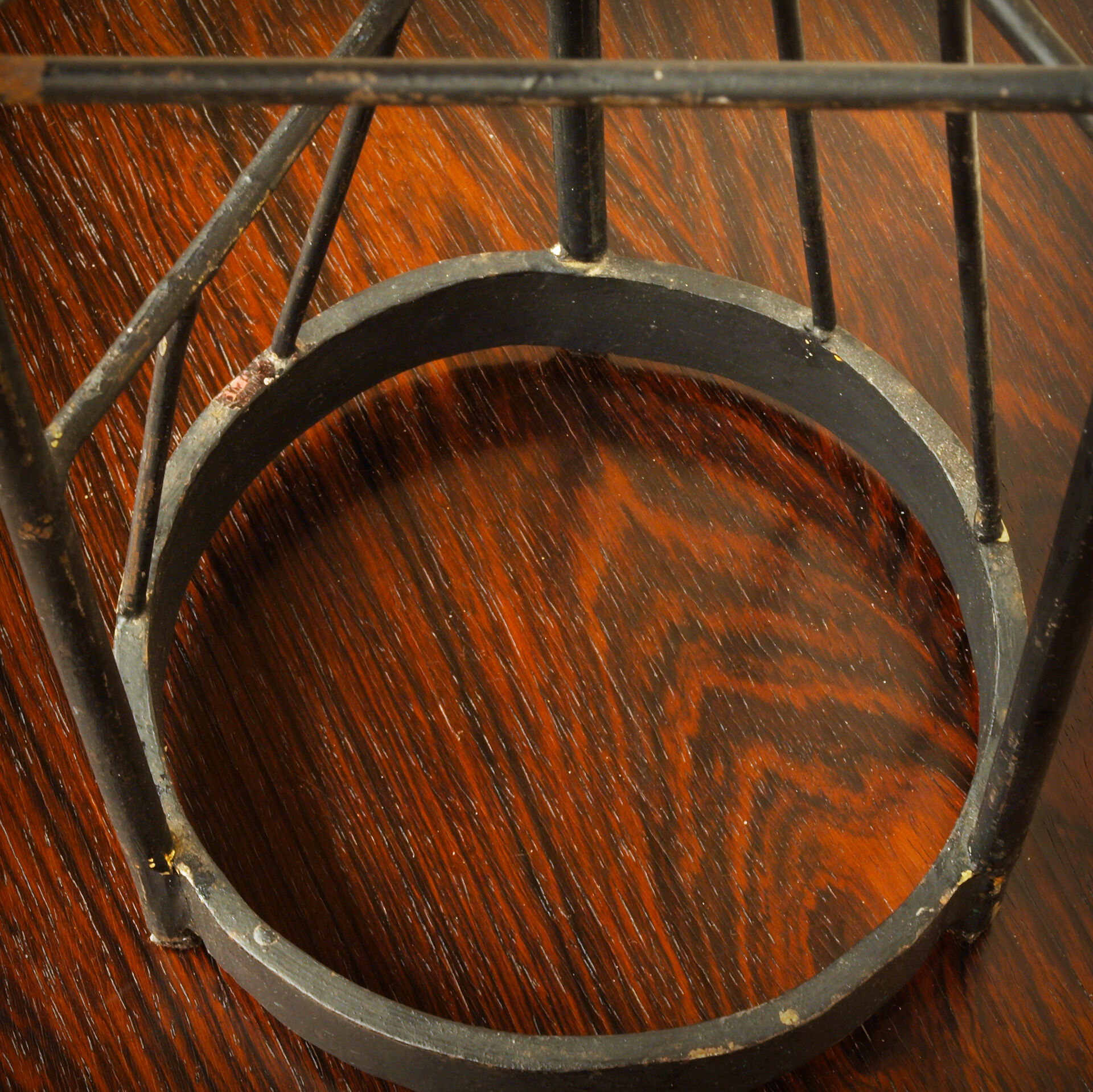 XXL steel brutalist chandelier, 1960s