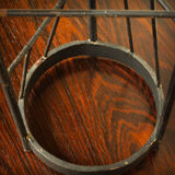 XXL steel brutalist chandelier, 1960s