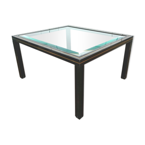 table basse verre biseauté