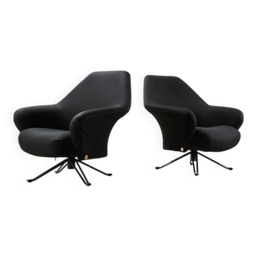 Paire de fauteuils P32 d'Osvaldo Borsani pour Tecno Italie 1956