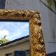 Miroir doré de style italien dit " francesca "  44x178cm
