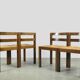 Modern vintage wenge dining chairs by OV Rotterdam, 1970s