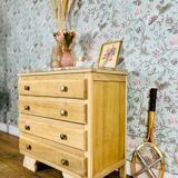 Art Deco chest of drawers with marble top