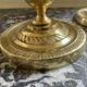 Pair of torch candle holders in chiseled gilded bronze XIXEME