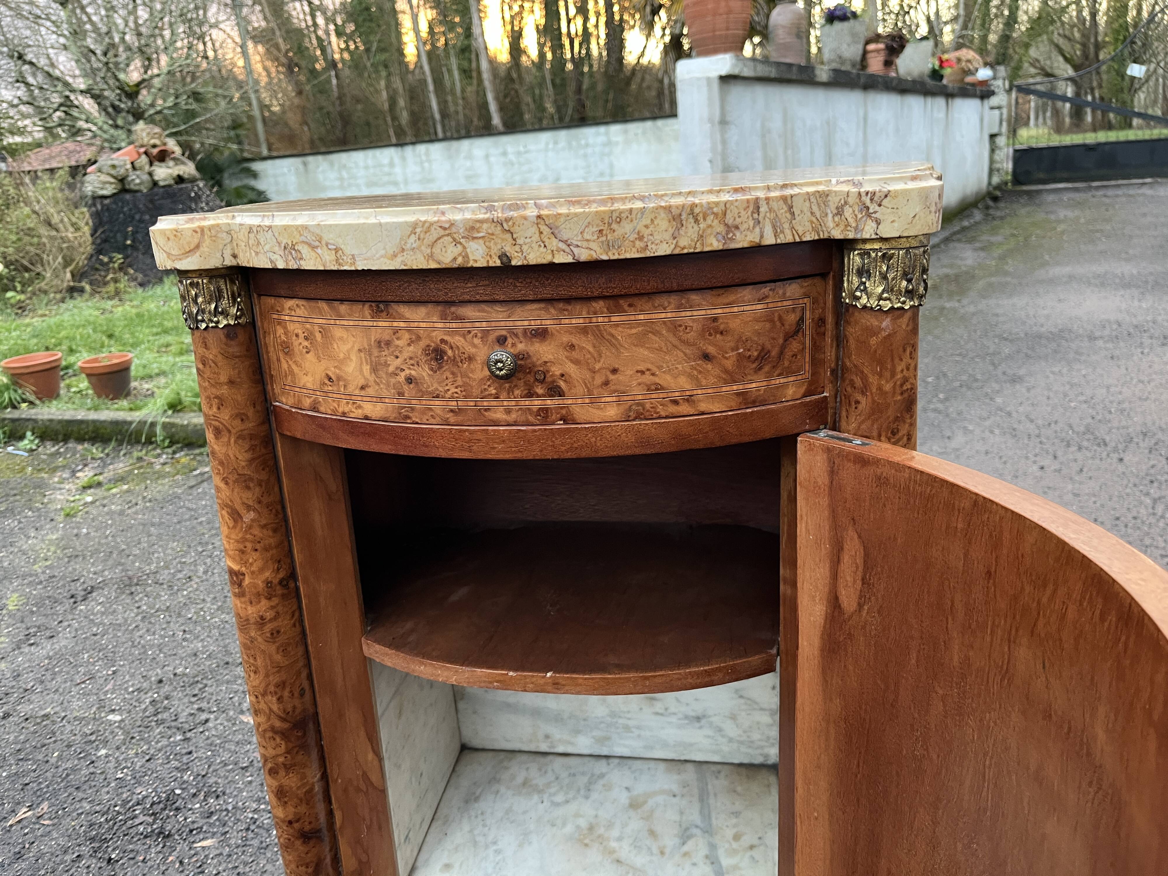 Small Louis XVI style marquetry sideboard