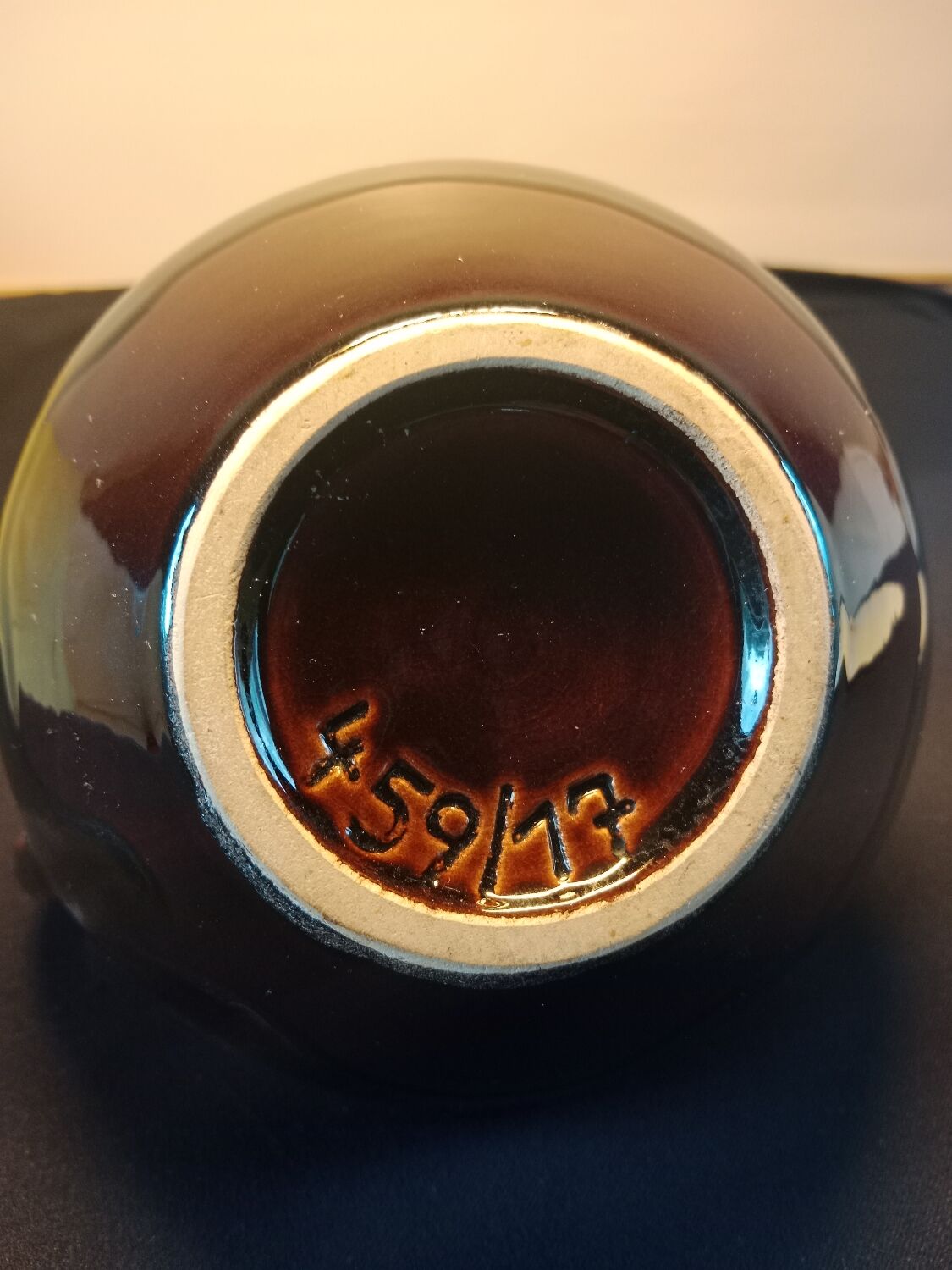 Vase vernissé 70'