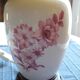 White porcelain lamp with Chinese style floral decoration