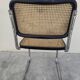 Marcel Breuer B32 chair in black cane signed Made in Italy